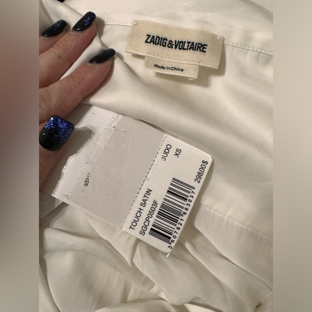 Zadig & Voltaire Touch Satin Top - Picture 5 of 7